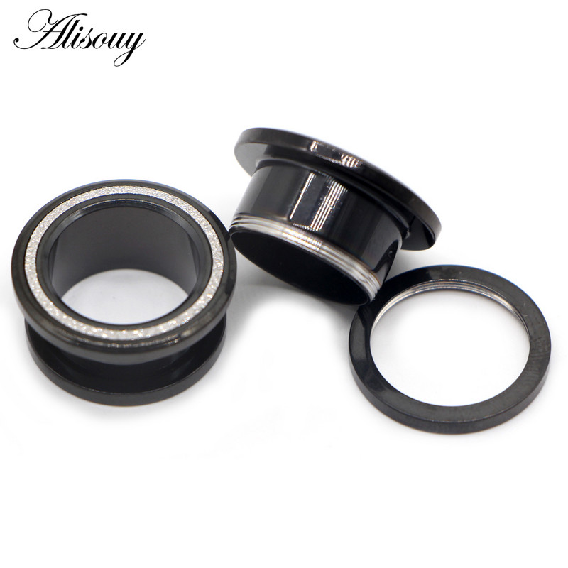 Alisouy 2 buc dopuri de urechi din oțel inoxidabil tunel calibre pentru urechi în carne Piercinguri goale tuneluri pentru urechi expansori bijuterii pentru corp de culori mixte