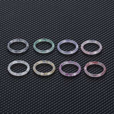 8 buc/lot 16G Bioplast Inele flexibile pentru nas Piercing septum Clicker Segment cu balamale pentru nas buză cercei Helix Piercing bijuterii