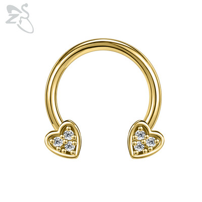 ZS 1 db Cute Bee Design orrgyűrű 16G rozsdamentes acél patkók Nariz piercing fülporc Tragus Helix piercingek ékszerek