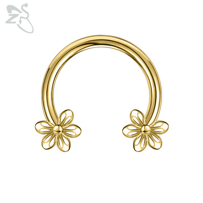 ZS 1 db Cute Bee Design orrgyűrű 16G rozsdamentes acél patkók Nariz piercing fülporc Tragus Helix piercingek ékszerek