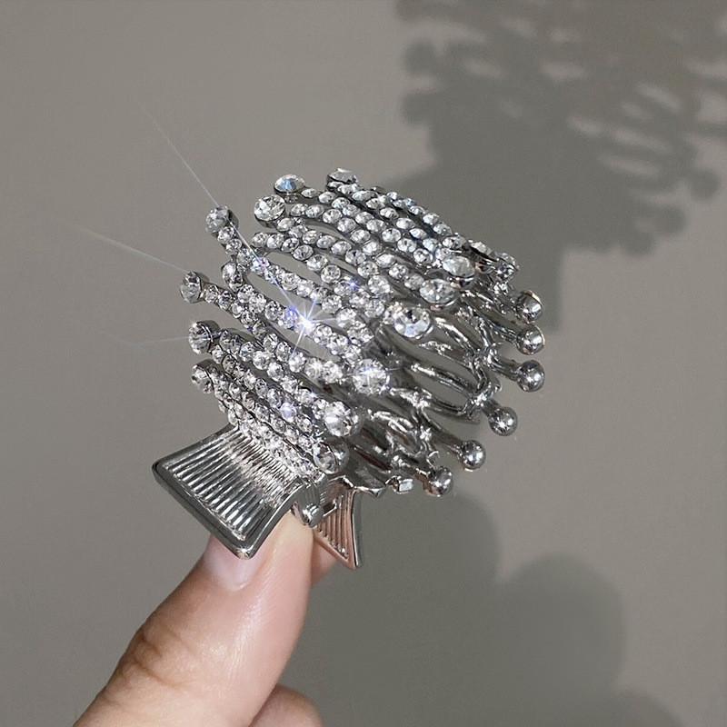 Agrafă de coadă de cal înaltă cu stras de perle de modă coreeană 2022, temperament de vară, cleme cu gheare de rechin, accesorii de păr pentru femei