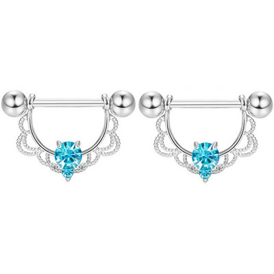 Set de piercing pentru mamelon coroană din oțel inoxidabil Bijuterii pentru mamelon inimă în vrac Lot de inele pentru mamelon de cristal Piercing Pachet de bijuterii pentru corp Pezon