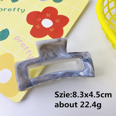 Coreeană New Fashion Femei Rășină Marmorată gheare de păr Candy Color Agrafe pentru păr Fată Accesorii pentru păr Bijuterii