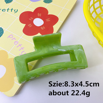 Coreeană New Fashion Femei Rășină Marmorată gheare de păr Candy Color Agrafe pentru păr Fată Accesorii pentru păr Bijuterii