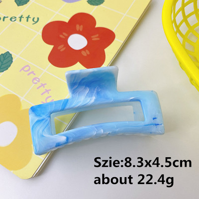 Coreeană New Fashion Femei Rășină Marmorată gheare de păr Candy Color Agrafe pentru păr Fată Accesorii pentru păr Bijuterii