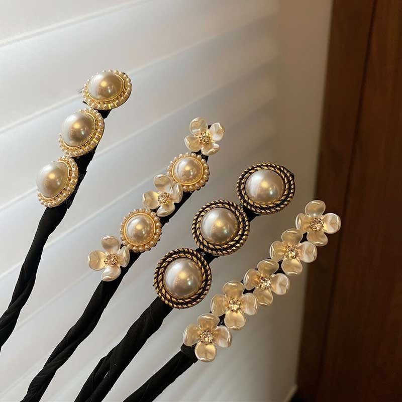 2021 Vintage baroc coajă perlă coafură coafură băţ de păr femeie elegante pentru colecte de păr pentru banchet accesorii de păr de nuntă