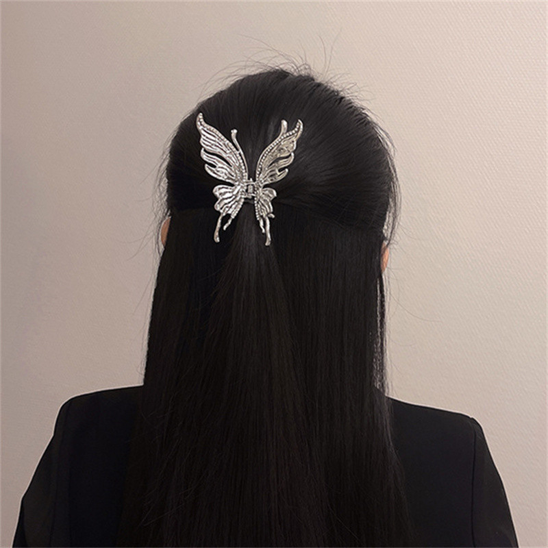 Gheară de păr fluture din metal la modă nouă pentru femei, fete, cleme geometrice pentru păr, accesorii pentru păr, accesorii pentru cap