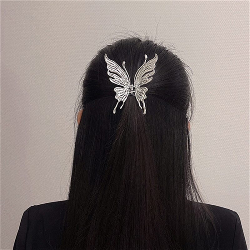 Gheară de păr fluture din metal la modă nouă pentru femei, fete, cleme geometrice pentru păr, accesorii pentru păr, accesorii pentru cap