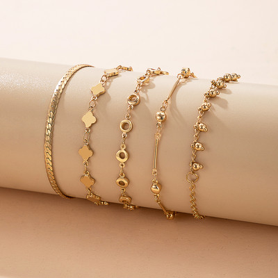 Tocona Clear Rhinesone leveles bokaláncok nőknek Summer Shell Star többrétegű arany színű ostya bohém ékszer kiegészítők