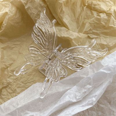 Agraf de păr Fluture Negru Transparent 2022 Vară Fată Super Zână Gheare Păr Rășină Accesorii Păr Femei Crăciun pentru cap