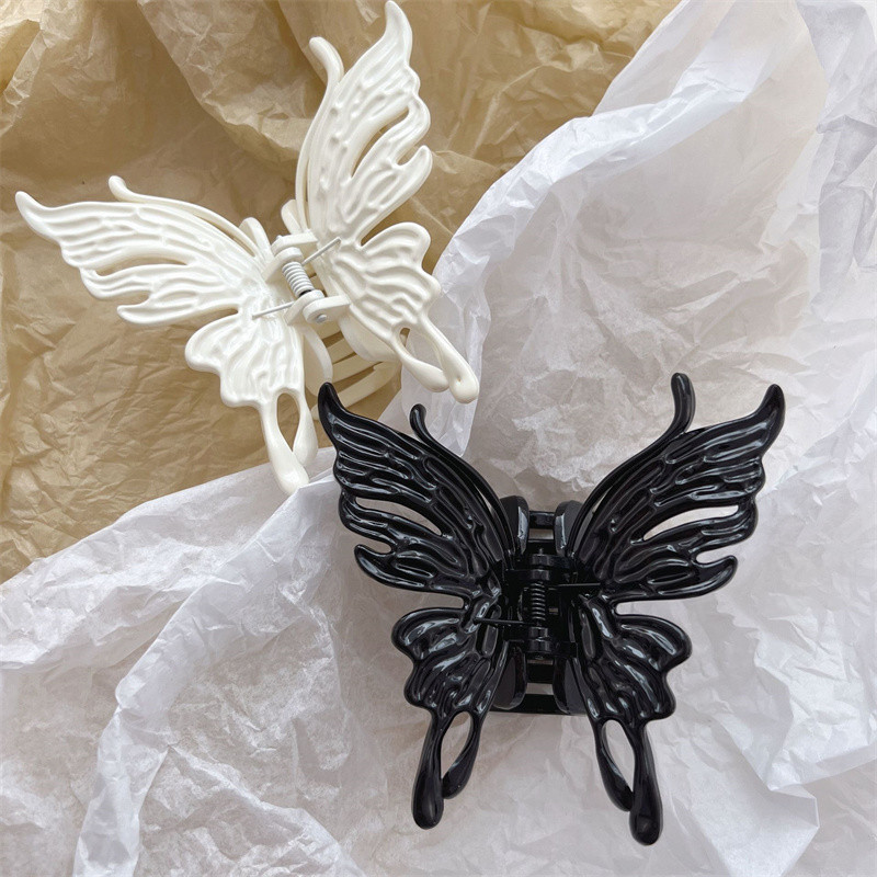 Agraf de păr Fluture Negru Transparent 2022 Vară Fată Super Zână Gheare Păr Rășină Accesorii Păr Femei Crăciun pentru cap