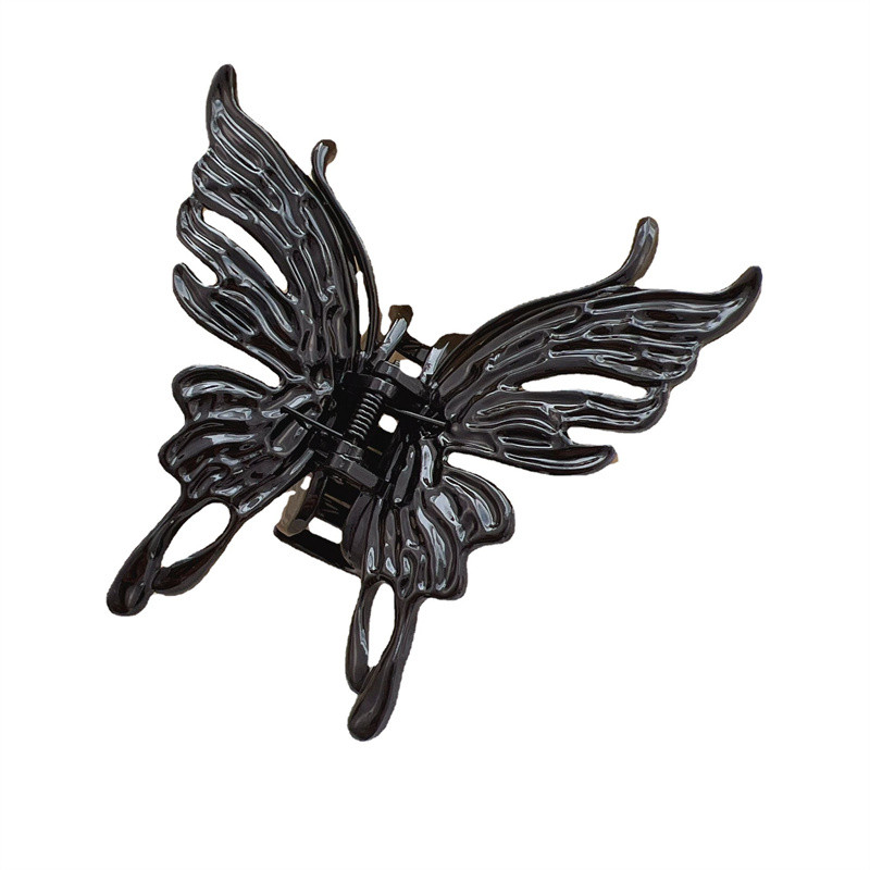 Agraf de păr Fluture Negru Transparent 2022 Vară Fată Super Zână Gheare Păr Rășină Accesorii Păr Femei Crăciun pentru cap