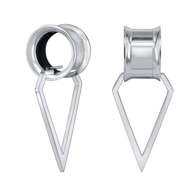 ZS 5-20mm dopuri pentru tunelul urechii din oțel inoxidabil 2 buc. Pandantive cu ciucuri în cruce, expansiune pentru urechi, bijuterii pentru piercing în corp pentru femei