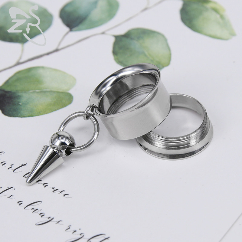 ZS 5-20mm dopuri pentru tunelul urechii din oțel inoxidabil 2 buc. Pandantive cu ciucuri în cruce, expansiune pentru urechi, bijuterii pentru piercing în corp pentru femei