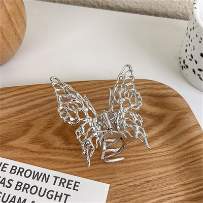 INS din aliaj de argint agrafă de păr crab geometrică agrafă de rechin pentru femei Accesorii de păr minimaliste cadou de petrecere pentru fete