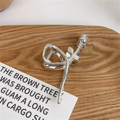 INS din aliaj de argint agrafă de păr crab geometrică agrafă de rechin pentru femei Accesorii de păr minimaliste cadou de petrecere pentru fete