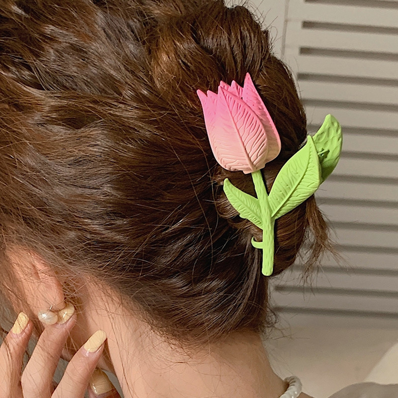 Moda coreeană de vară lalele agrafă de păr 2022 vară nou gheare de păr de lux Accesorii de păr pentru femei