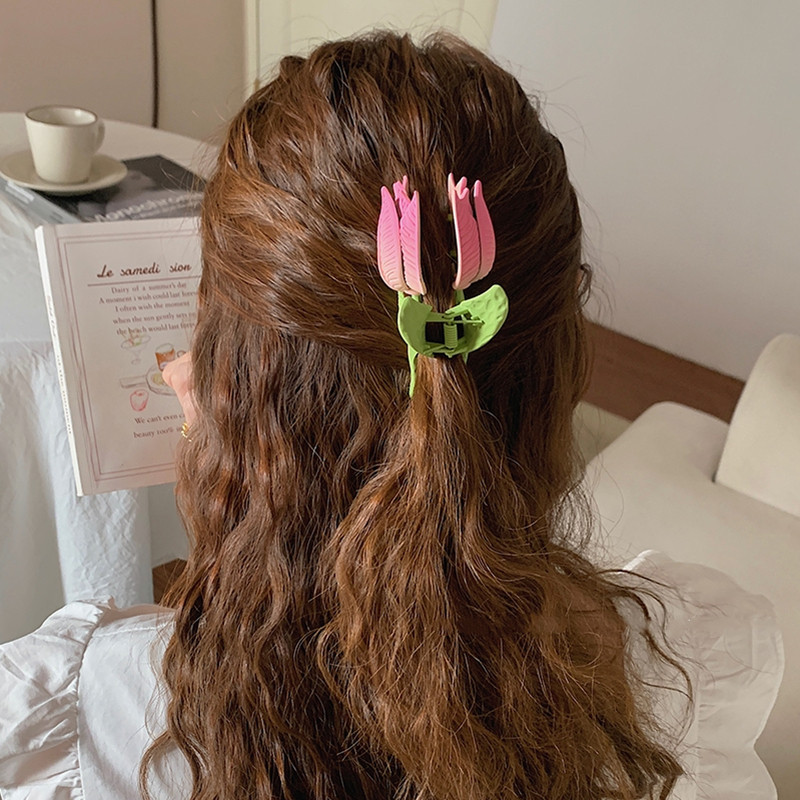 Moda coreeană de vară lalele agrafă de păr 2022 vară nou gheare de păr de lux Accesorii de păr pentru femei