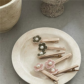 Nou temperament la modă, drăguț, acrilic, floare, ac de păr, perlat, roz, floare de rață, breton, accesorii de păr pentru femei