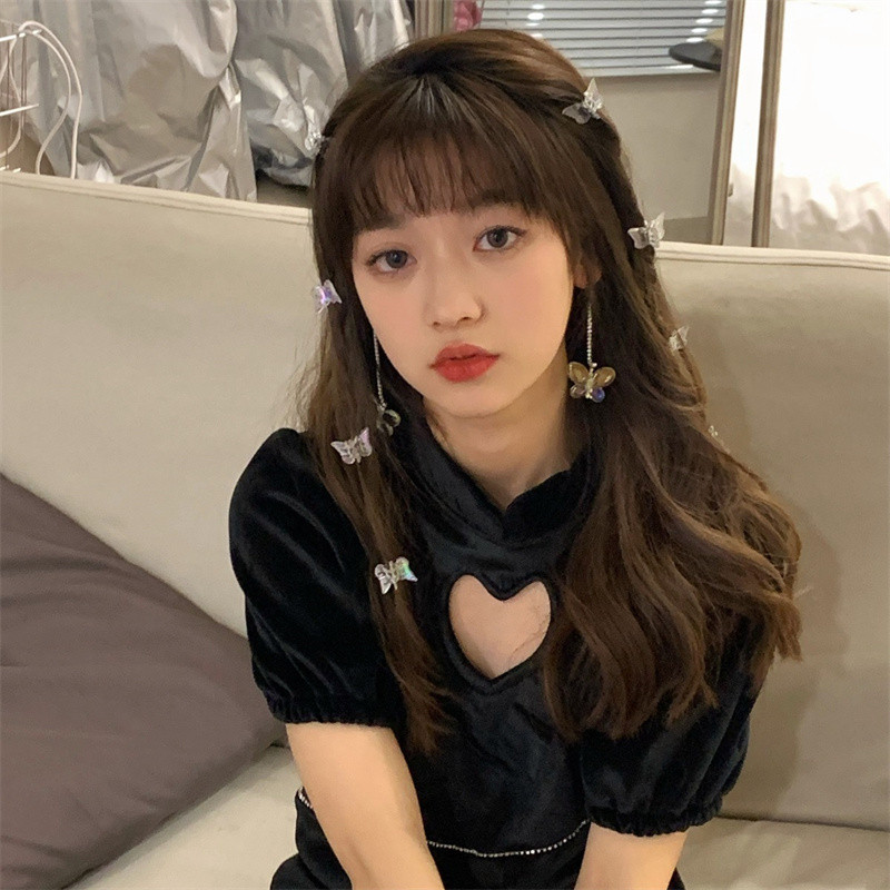 8 bucăți/lot agrafe de păr cu mini fluture de modă coreeană agrafe dulci pentru breton agrafe acrilice transparente accesorii pentru păr