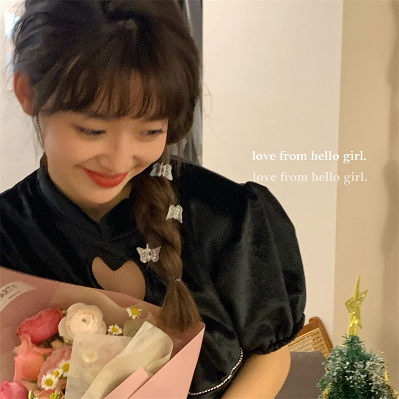 8 bucăți/lot agrafe de păr cu mini fluture de modă coreeană agrafe dulci pentru breton agrafe acrilice transparente accesorii pentru păr