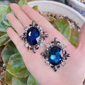 Sunspicems, flori mari de cristal, ace de broșă pentru femei, bijuterii în stil arab, broșe caftan cu strasuri, broșe pentru nunta de mireasă