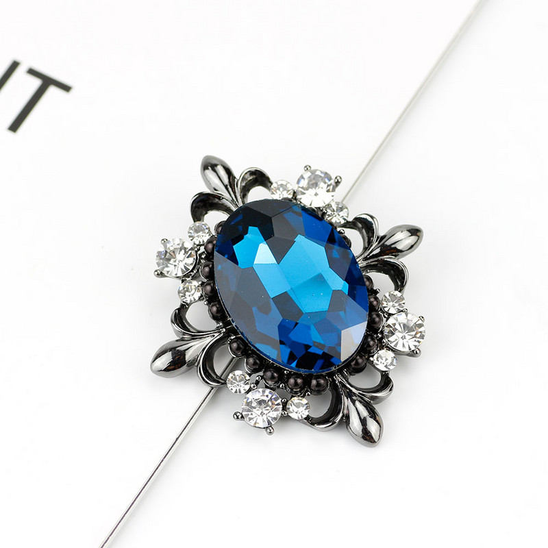 Sunspicems, flori mari de cristal, ace de broșă pentru femei, bijuterii în stil arab, broșe caftan cu strasuri, broșe pentru nunta de mireasă