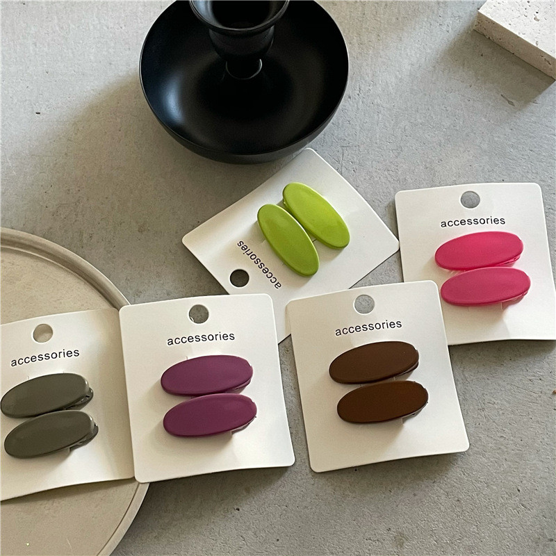 2 buc/set agrafă de păr de bază de culoare uni pentru femeie clemă de păr pentru breton lateral cleme ins simplu pentru picior de rață accesorii pentru păr pentru femei