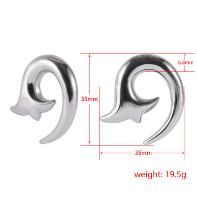 PERECHE din oțel chirurgical cap de pasăre urechi greutăți umerașe dopuri tunel bijuterii pentru corp noi sculptate urechi calibre Piercing expander targi