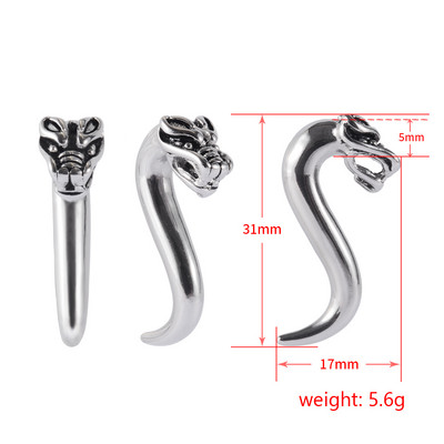 PERECHE din oțel chirurgical cap de pasăre urechi greutăți umerașe dopuri tunel bijuterii pentru corp noi sculptate urechi calibre Piercing expander targi