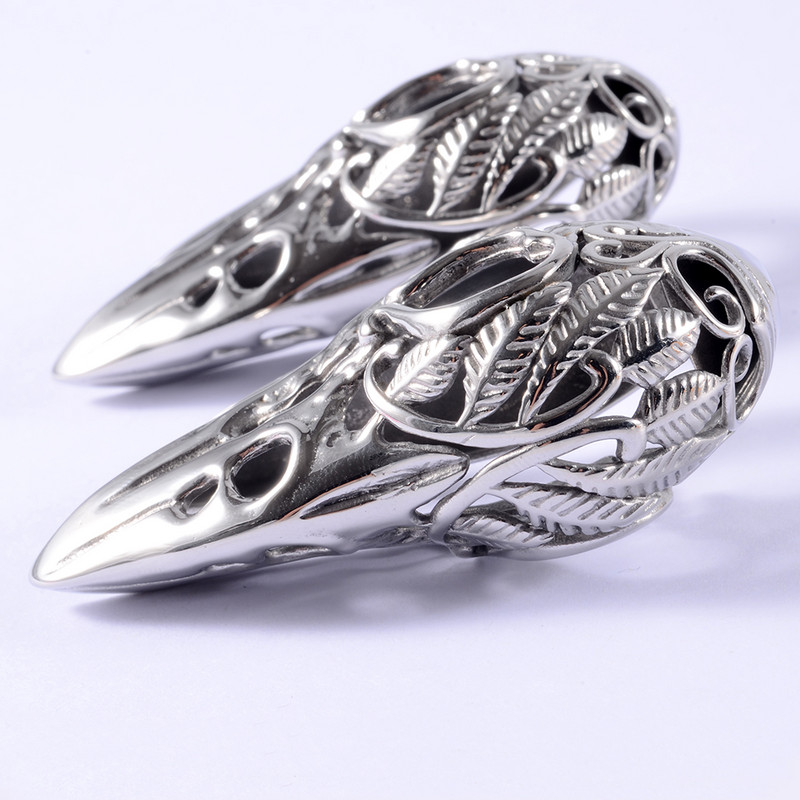 PERECHE din oțel chirurgical cap de pasăre urechi greutăți umerașe dopuri tunel bijuterii pentru corp noi sculptate urechi calibre Piercing expander targi