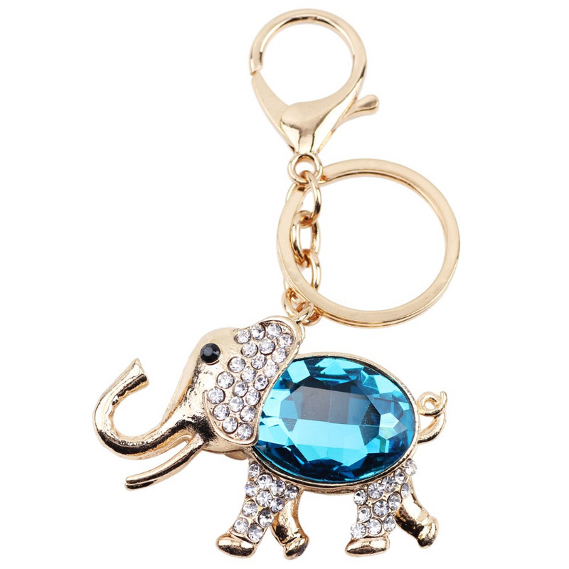 Bonsny Bijuterii Animale Noutate Elefant Breloc Breloc Cadou pentru Femei Fata Doamnelor Pandantiv Geanta de mana Masina Brelocuri ieftine En-gros