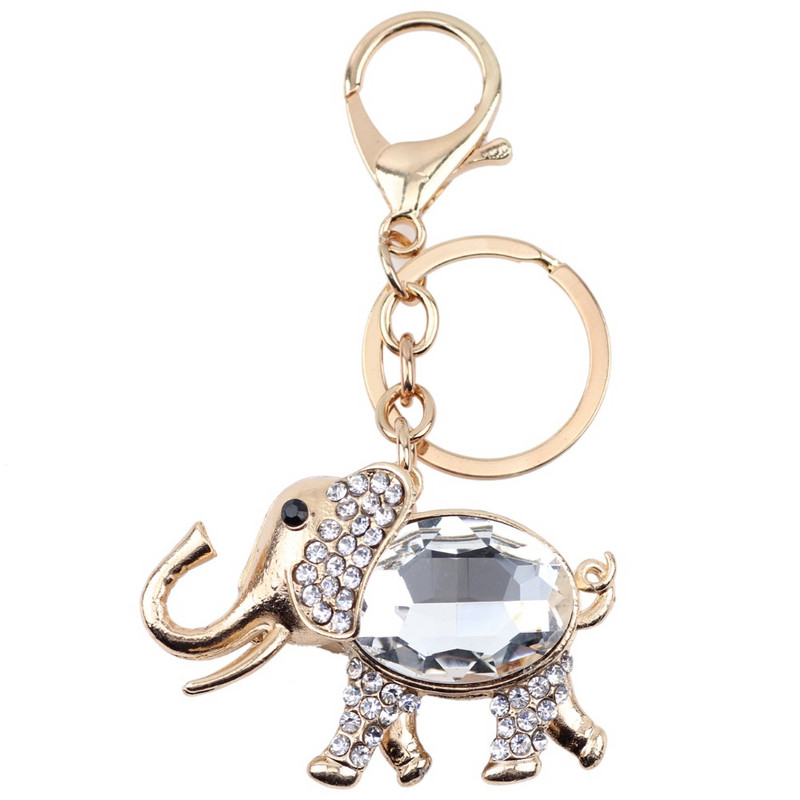 Bonsny Bijuterii Animale Noutate Elefant Breloc Breloc Cadou pentru Femei Fata Doamnelor Pandantiv Geanta de mana Masina Brelocuri ieftine En-gros