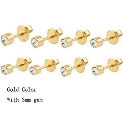 8 τμχ Γοητευτικό λουλούδι Σκουλαρίκι με καρφωτό αυτί Σετ οδοντωτών σκουλαρίκια ζιρκόν Push-back Σκουλαρίκια Cartilage Tragus Ear Stud Piercing 20g Κοσμήματα