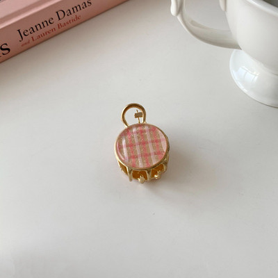 Fată de modă coreeană, dulce, carouri, crab, breton, agrafă, gheare de păr, accesorii de păr pentru femei, vara 2022