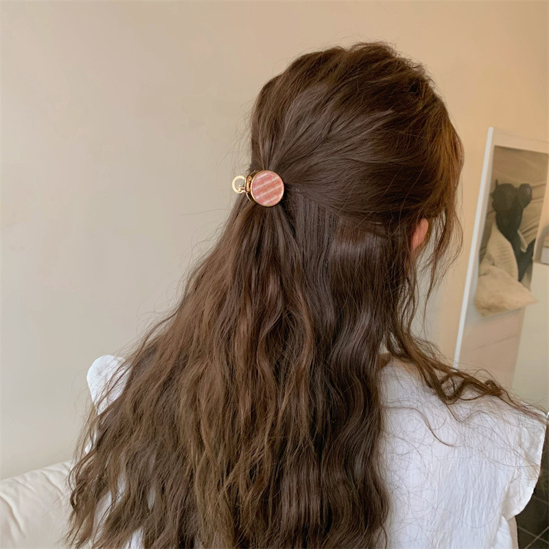 Fată de modă coreeană, dulce, carouri, crab, breton, agrafă, gheare de păr, accesorii de păr pentru femei, vara 2022