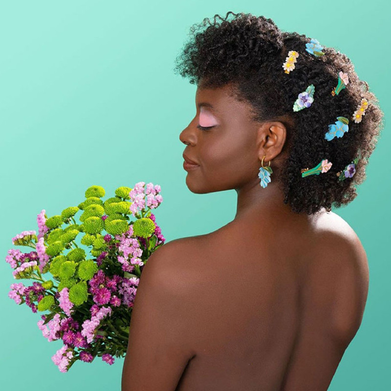 Coreeană drăguță din acetat, margaretă, agrafă de păr lalea pentru femei, fete, flori de glicine, agrafe, breton, agrafă, accesorii pentru păr