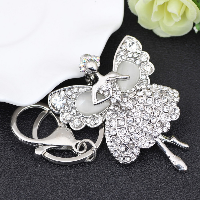 Breloc de chei Bonsny cu strass complet Zână Înger Breloc geantă Breloc Breloc Nouă Bijuterii de modă Accesorii pentru femei