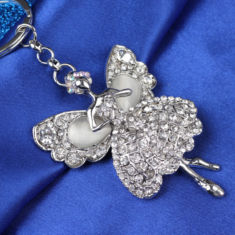 Breloc de chei Bonsny cu strass complet Zână Înger Breloc geantă Breloc Breloc Nouă Bijuterii de modă Accesorii pentru femei