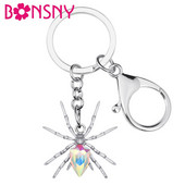 Bonsny κράμα κρυστάλλου αντίκες επιχρυσωμένα μπρελόκ αράχνη Μπρελόκ για ζώα Κοσμήματα για γυναίκες εραστές μοντέρνες τσάντες δώρου