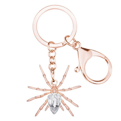 Bonsny κράμα κρυστάλλου αντίκες επιχρυσωμένα μπρελόκ αράχνη Μπρελόκ για ζώα Κοσμήματα για γυναίκες εραστές μοντέρνες τσάντες δώρου