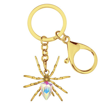 Bonsny κράμα κρυστάλλου αντίκες επιχρυσωμένα μπρελόκ αράχνη Μπρελόκ για ζώα Κοσμήματα για γυναίκες εραστές μοντέρνες τσάντες δώρου