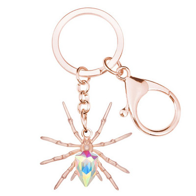 Bonsny κράμα κρυστάλλου αντίκες επιχρυσωμένα μπρελόκ αράχνη Μπρελόκ για ζώα Κοσμήματα για γυναίκες εραστές μοντέρνες τσάντες δώρου