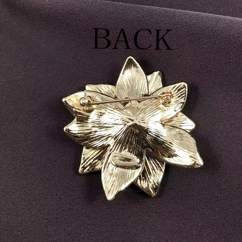 Accesorii Moda Femei Noi Articole Email Pictate Cadouri de Sarbatori de Craciun Brosa Flori Rosii