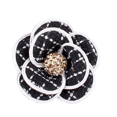 Luxus teljes strasszos kamélia melltűk nőknek Kristály Rózsa Virág Bross Pins Férfi Kiegészítők Ékszerek