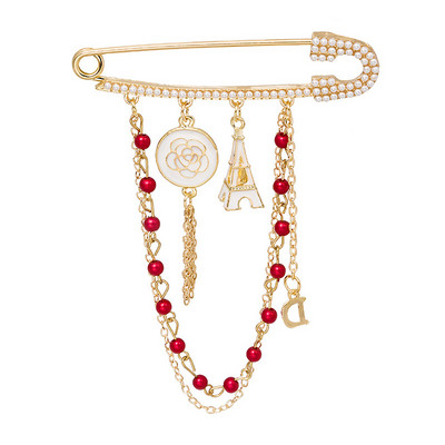 Luxus teljes strasszos kamélia melltűk nőknek Kristály Rózsa Virág Bross Pins Férfi Kiegészítők Ékszerek