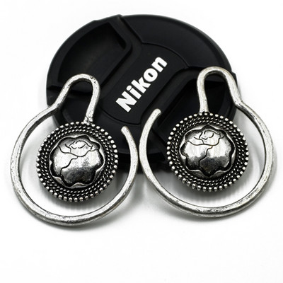 Pereche de modă alamă cupru tribal indian spirală cercei picătură bijuterii fermecătoare dangle ureche piercing indicator de greutate bijuterii pentru corp