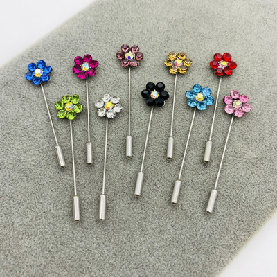 Set de ace de broșă pentru eșarfă cu strasuri pentru femei, 10 buc. Ace pentru hijab de cristal, agrafe de siguranță pentru basma