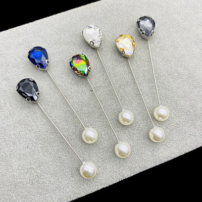 Set de ace de broșă pentru eșarfă cu strasuri pentru femei, 10 buc. Ace pentru hijab de cristal, agrafe de siguranță pentru basma