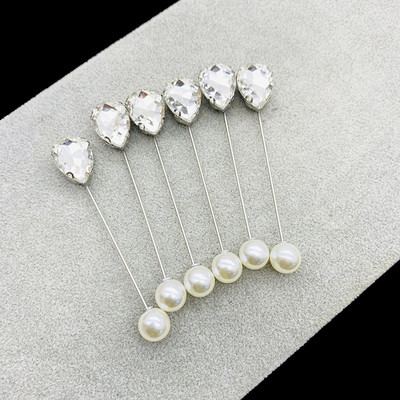 Set de ace de broșă pentru eșarfă cu strasuri pentru femei, 10 buc. Ace pentru hijab de cristal, agrafe de siguranță pentru basma